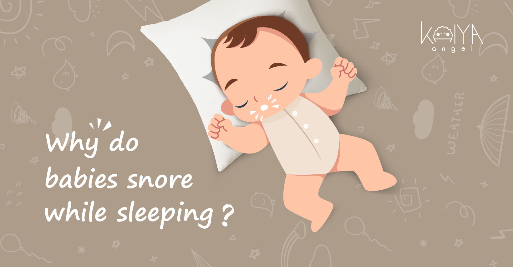 Why do babies snore while sleeping?
