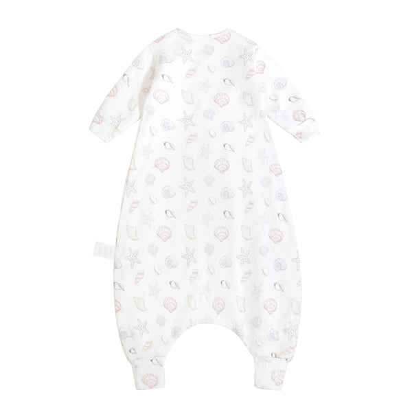 Toddler Zip Sleep Sack Organic Cotton Long Sleeve With Footie 1.0 TOG Back - Shell