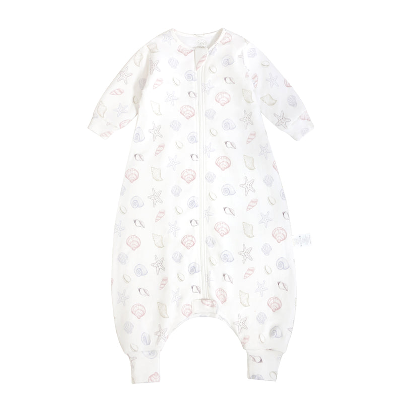 Toddler Zip Sleep Sack Organic Cotton Long Sleeve With Footie 2.5 TOG - Shell