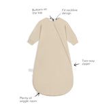 Weighted Sleep Sack With Sleeves 2.5 TOG Design Detail - Desert Beige