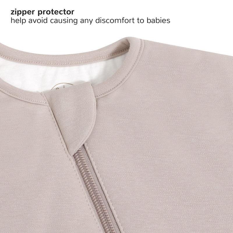 Weighted Sleep Sack With Sleeves 2.5 TOG Zip Protector - Smoky Pink