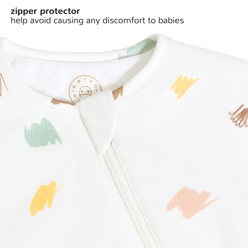 Zip Sleep Sack With Sleeves 2.5 TOG Zipper Protector - Graffiti