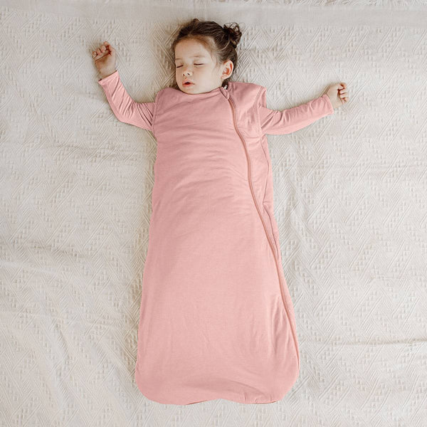 Baby Bamboo Quilted Sleeveless Sleep Sack TOG 1.0 - Quartz Pink