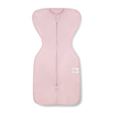 Front Opening Zip Up Swaddle - Cameo Pink