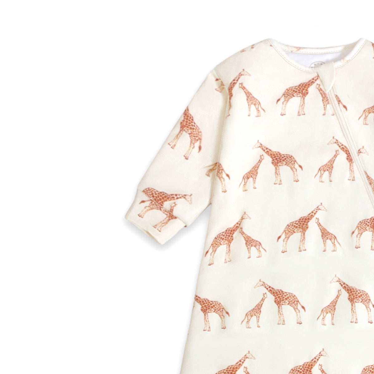 Zip Sleep Sack With Sleeves 2.5 TOG Custom Embroidery - Giraffe | Kaiya Angel