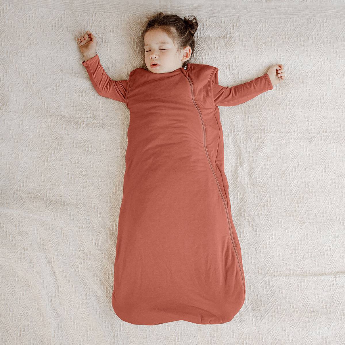 Kaiya Angel - Baby Bamboo Quilted Sleeveless Sleep Sack TOG 1.0 - Red Brown